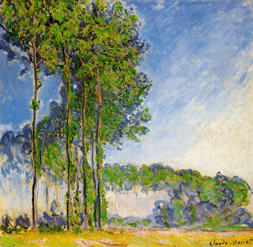 Poplars, View from the Marsh Claude Monet W1313 Fitzwilliam Museum, Cambridge